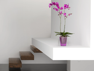 LINA - Polycarbonate plant pot with automatic watering by Hobby Flower - view 3
